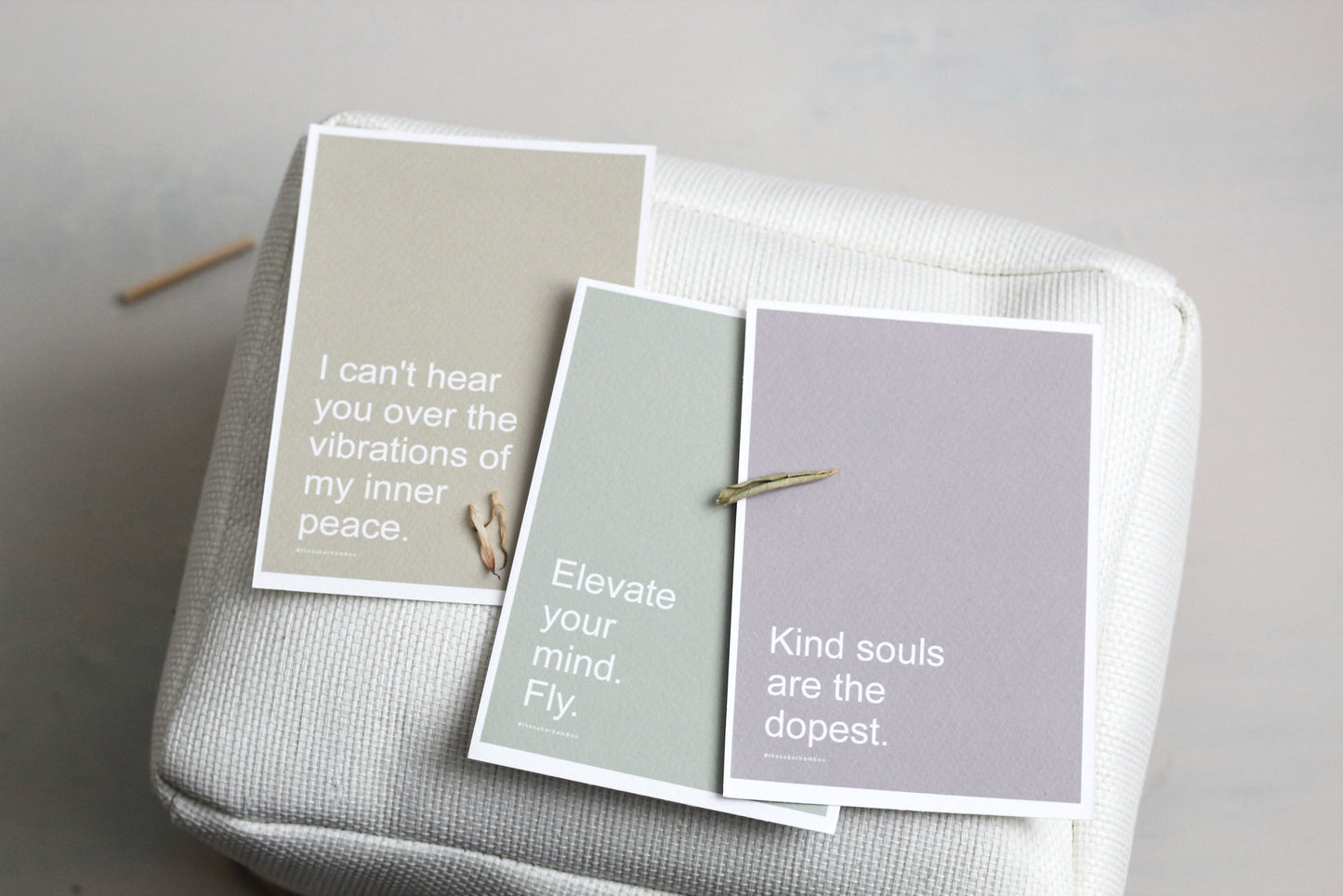 KIND SOULS Affirmation Card// A6 Motivational Quote