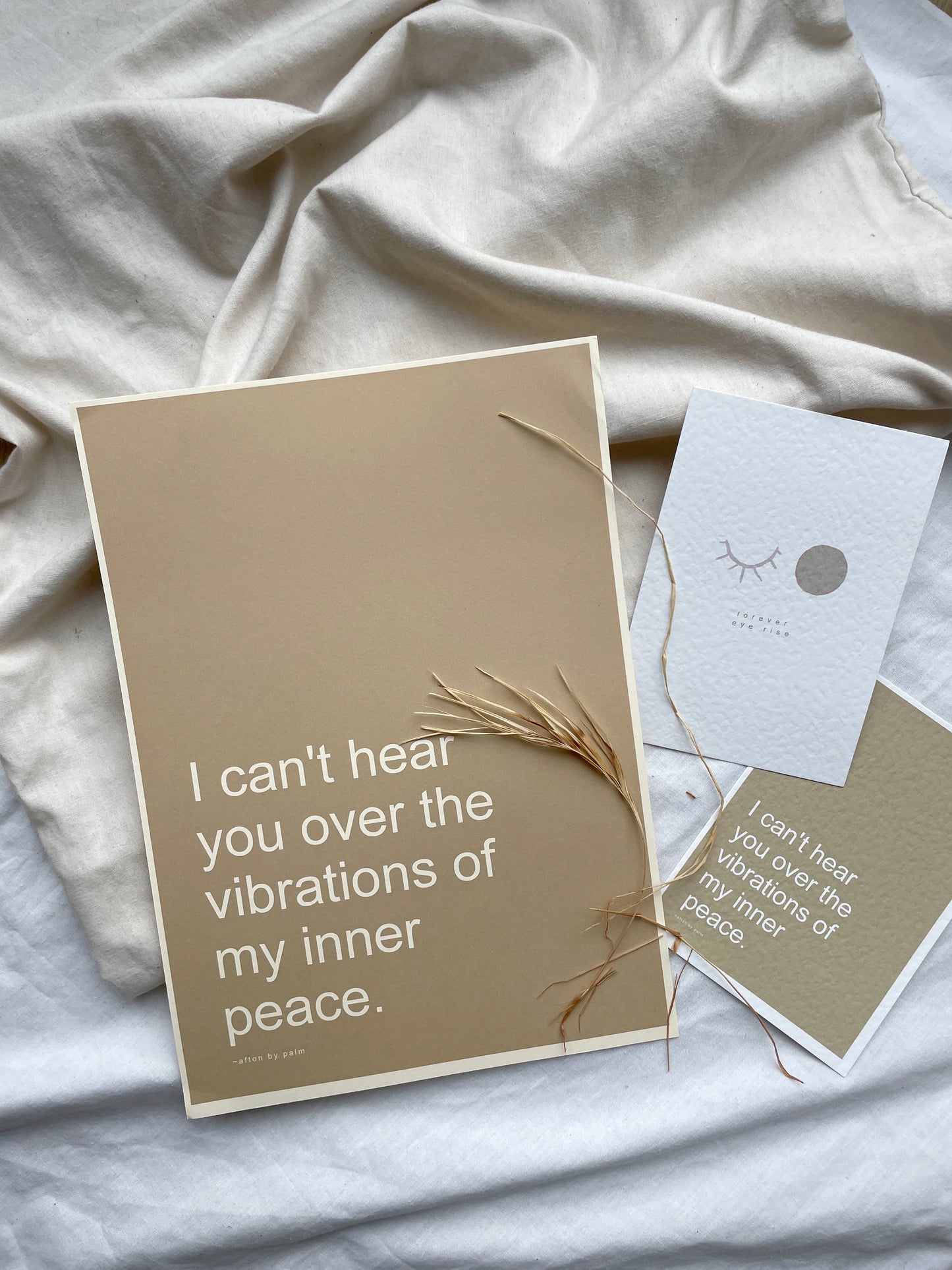 INNER PEACE A4 Unframed Quote Print