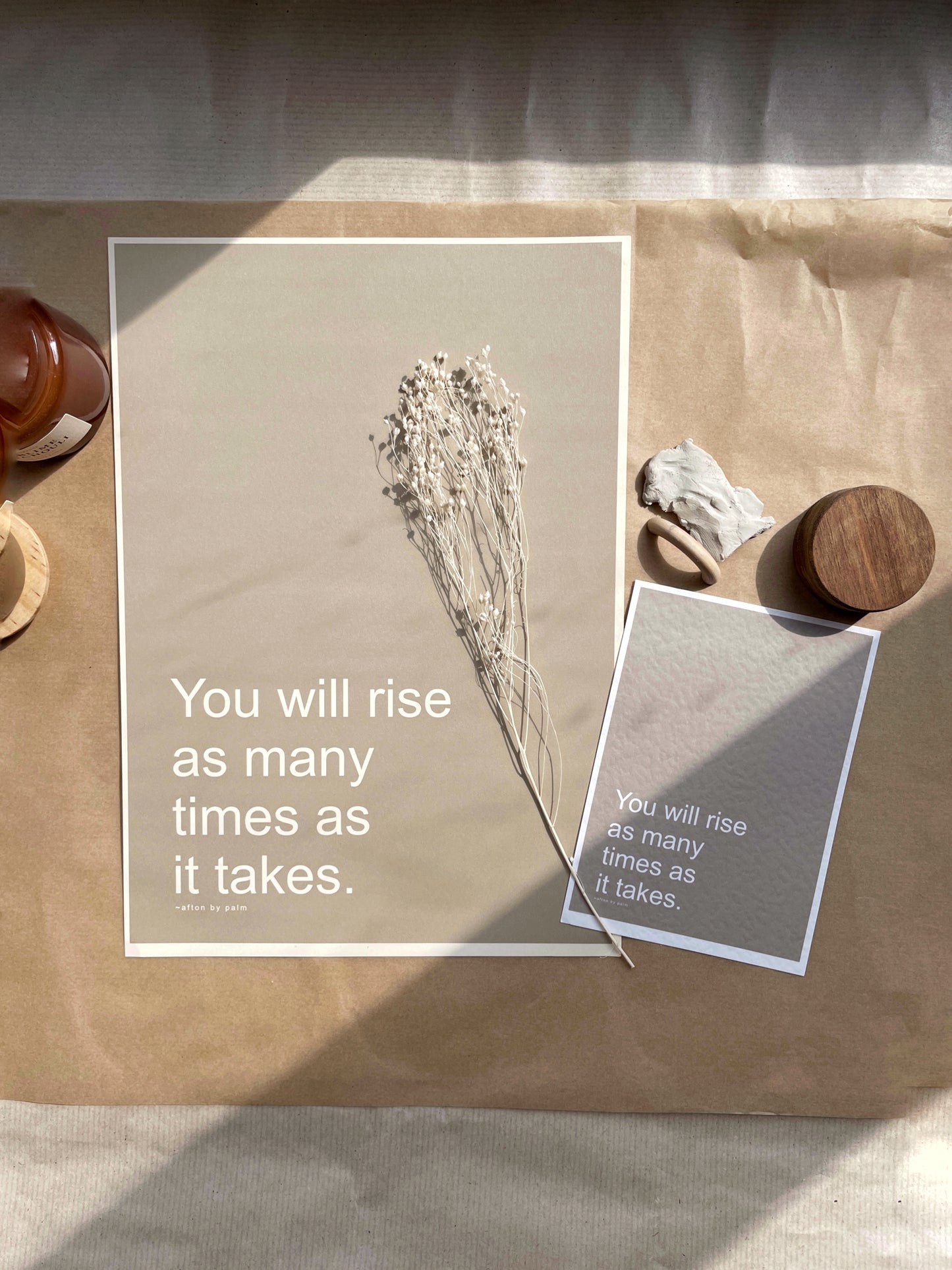 YOU WILL RISE A4 Unframed Typography Print