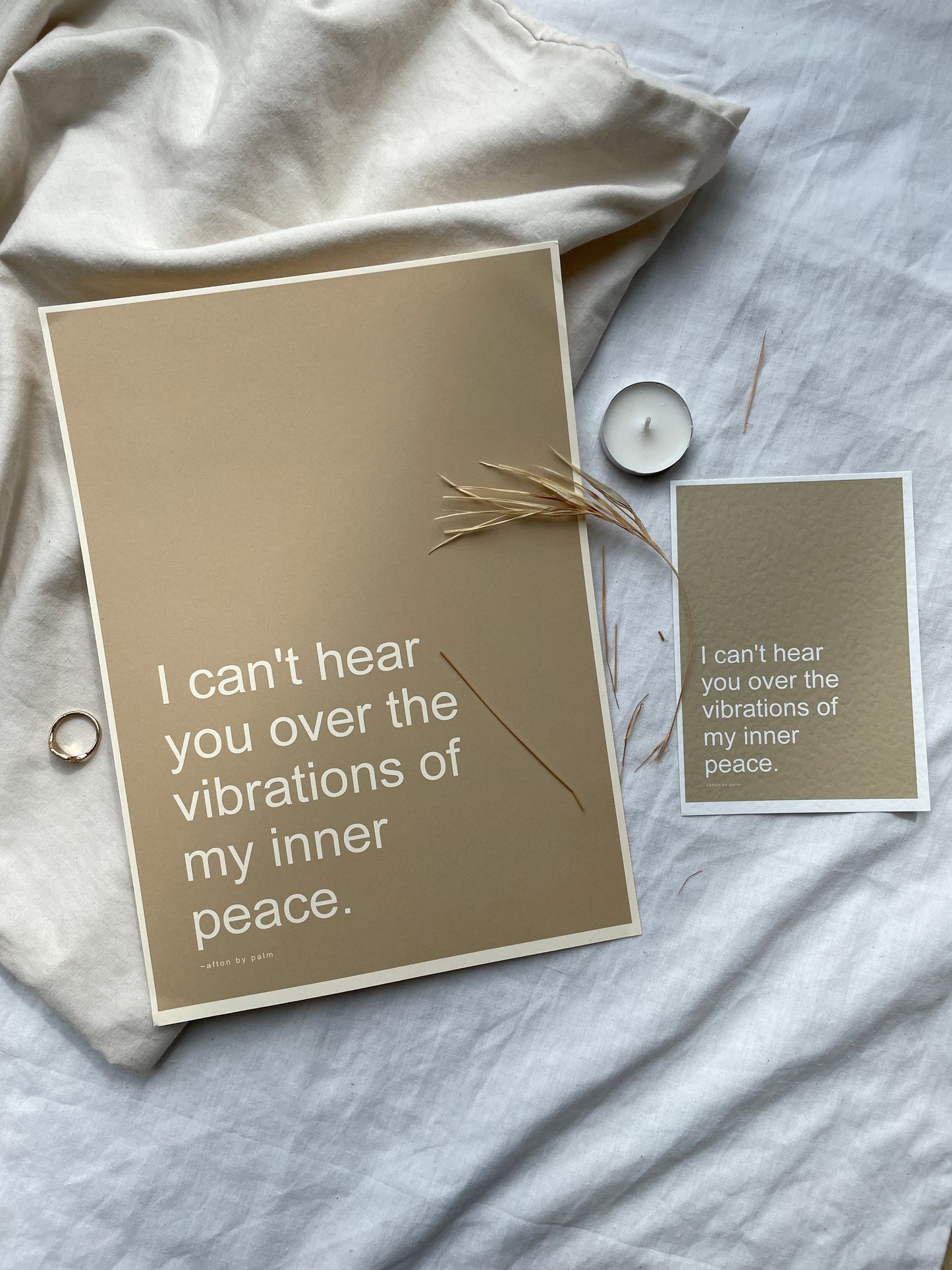 INNER PEACE A4 Unframed Quote Print