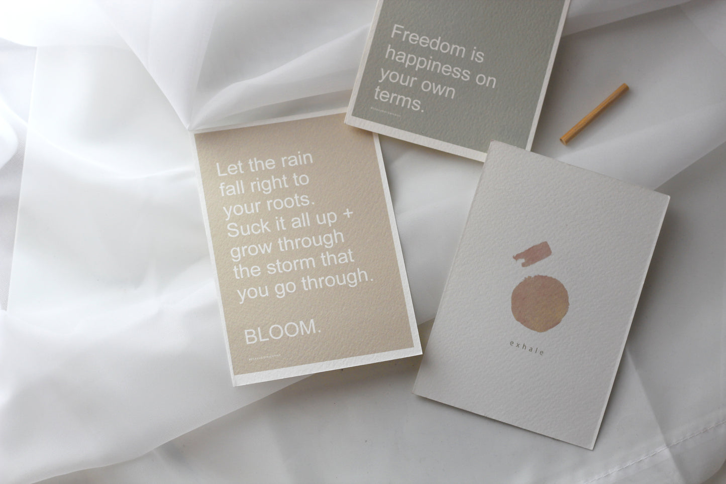 BLOOM Positive Affirmation Card// A6 Selfcare Quote