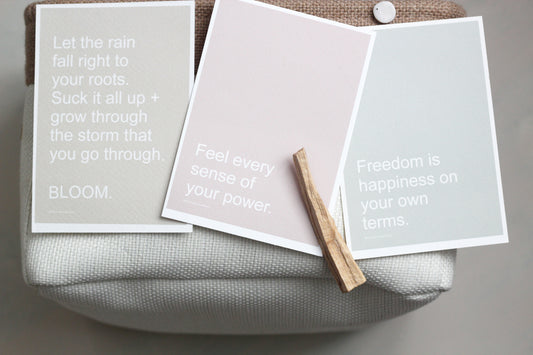 Selfcare Inspirational Positive Affirmation Cards - x3 Pack