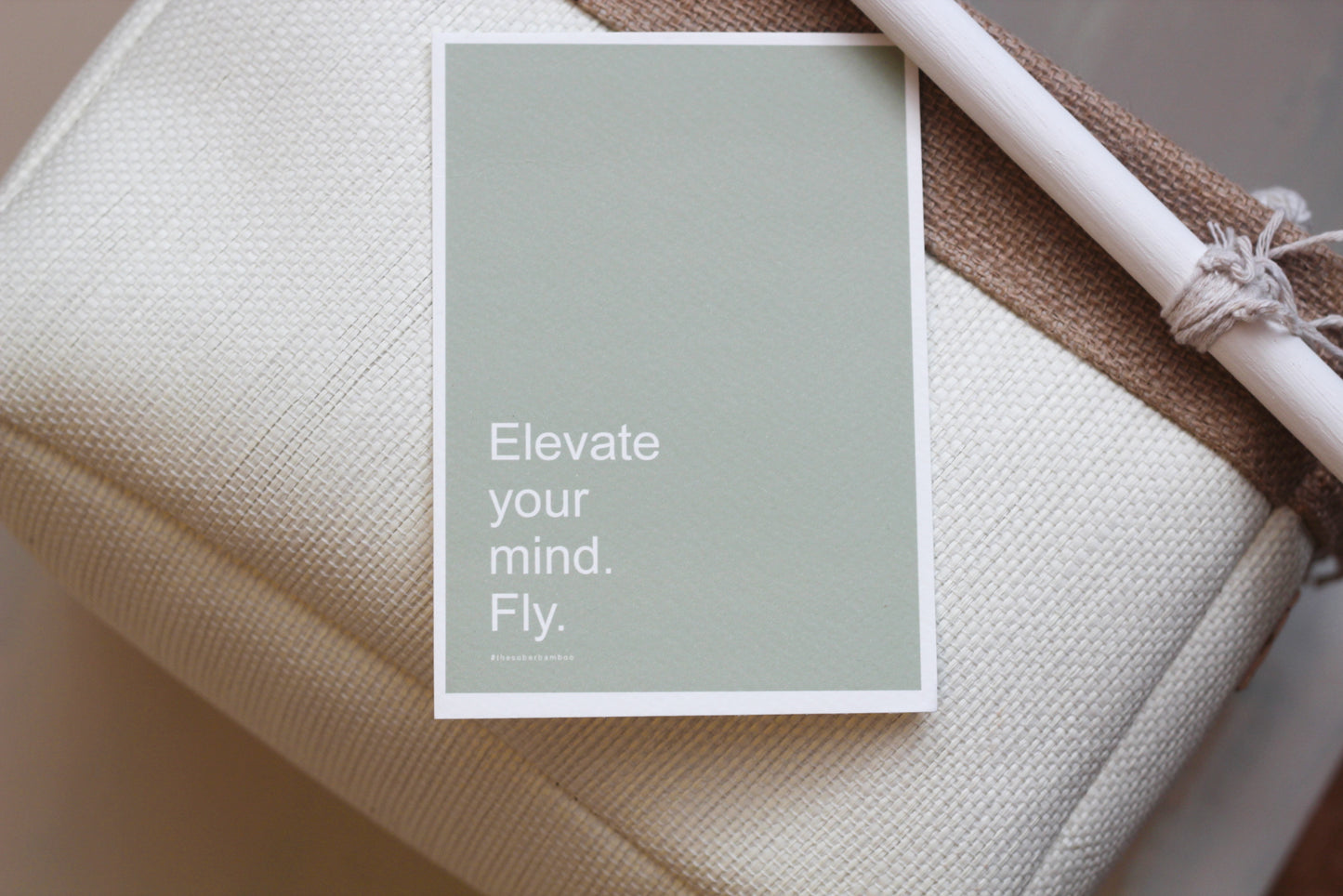 ELEVATE Positive Affirmation Card// A6 Meditation Quote