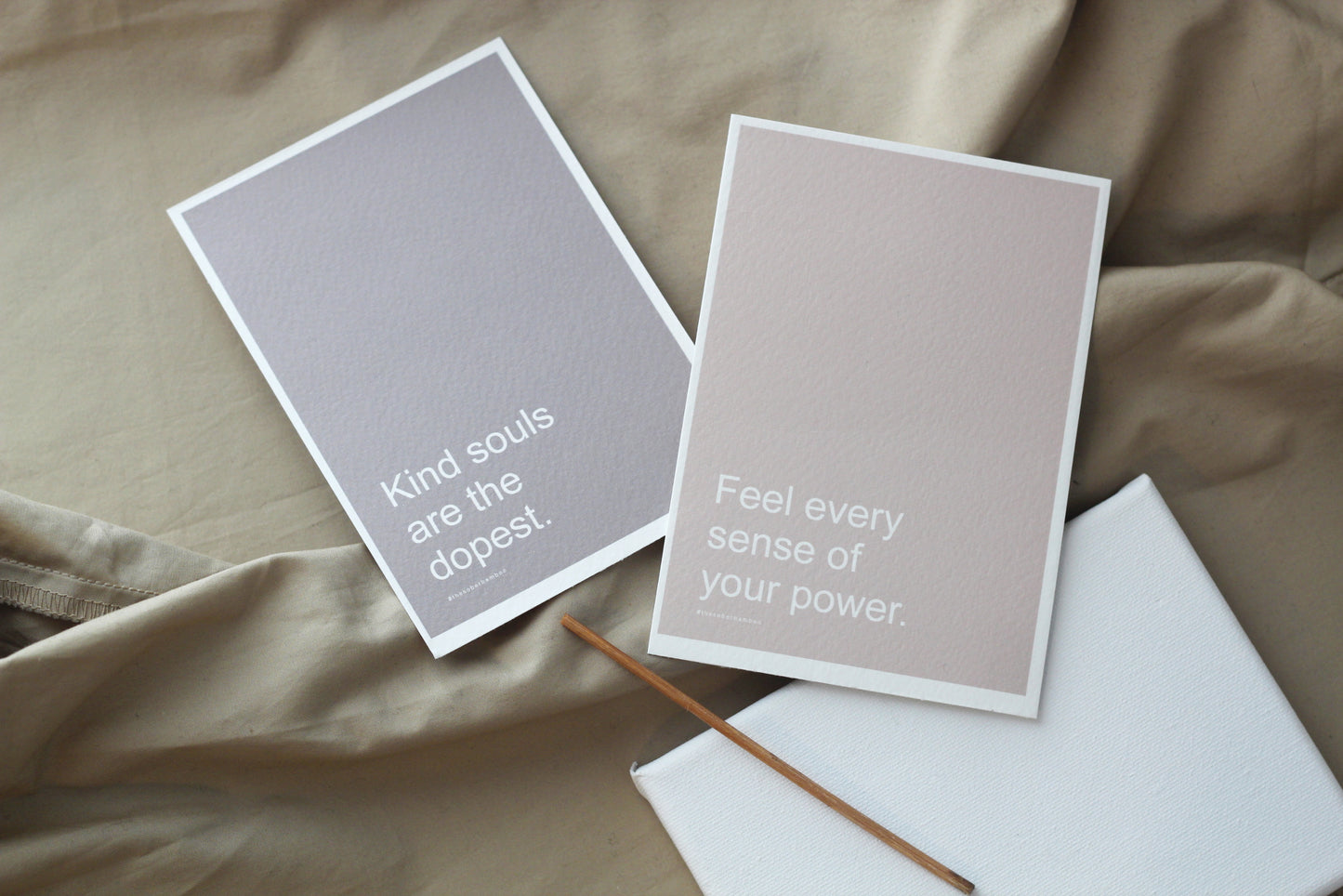 KIND SOULS Affirmation Card// A6 Motivational Quote