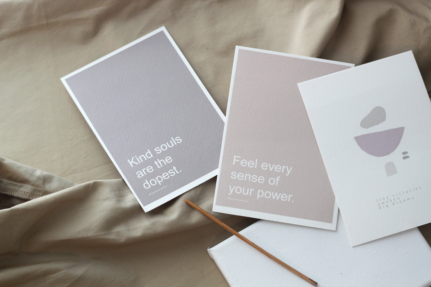 FEEL POWER Affirmation Card// A6 Selfcare Quote
