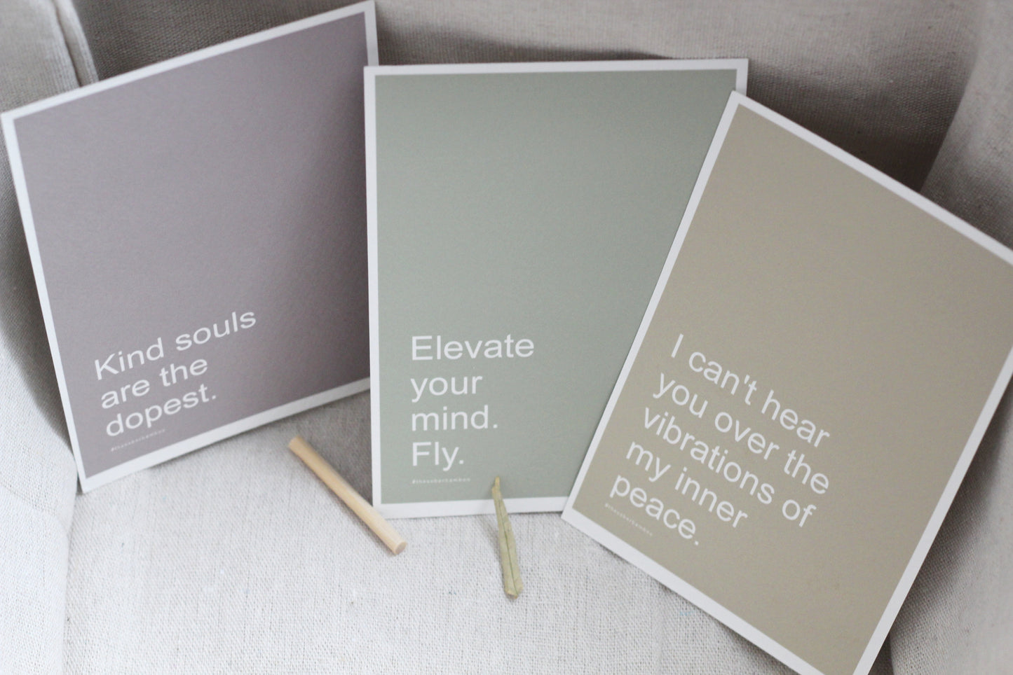 Motivational Yoga Positive Affirmation Cards - x3 Pack