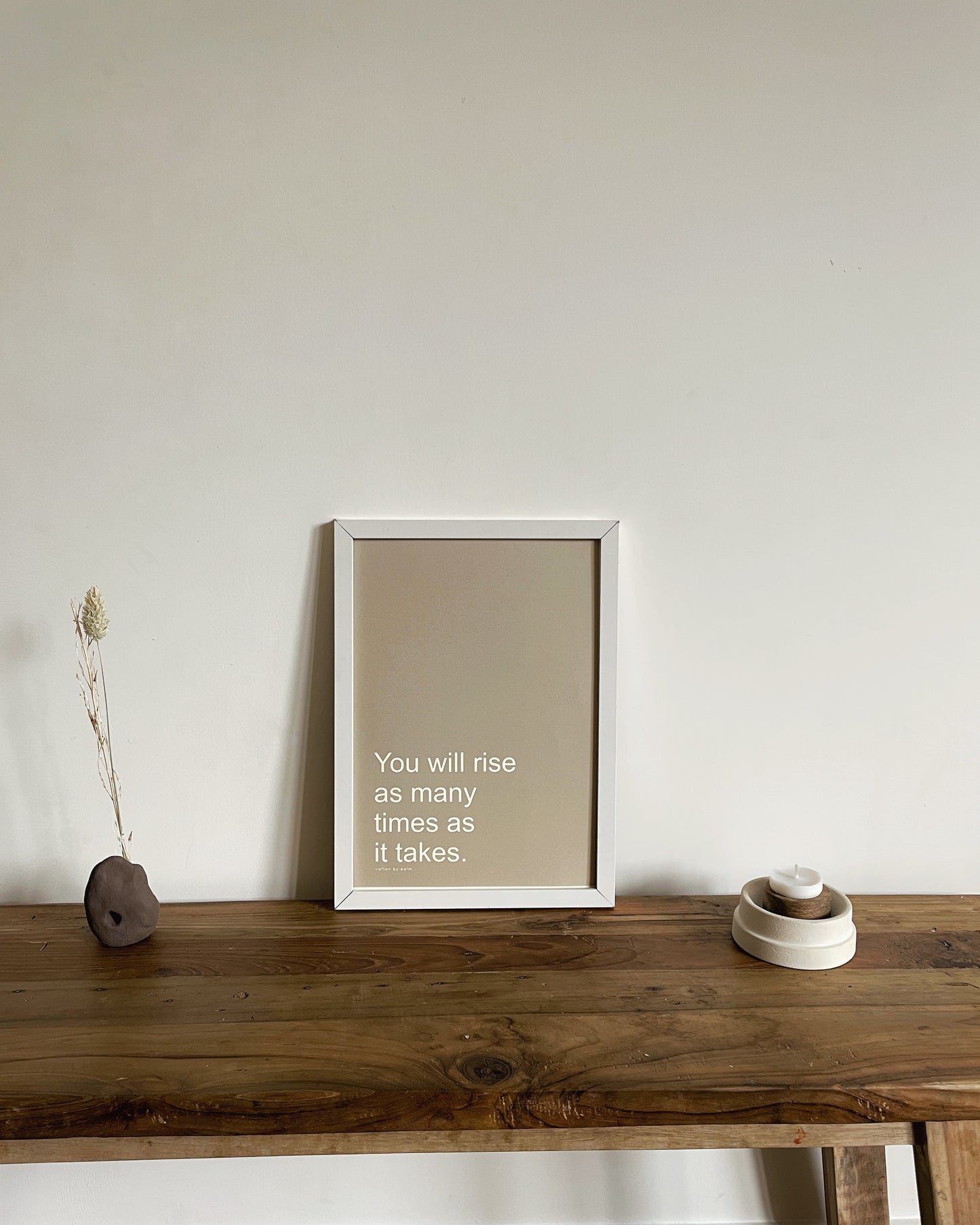 YOU WILL RISE A4 Unframed Typography Print