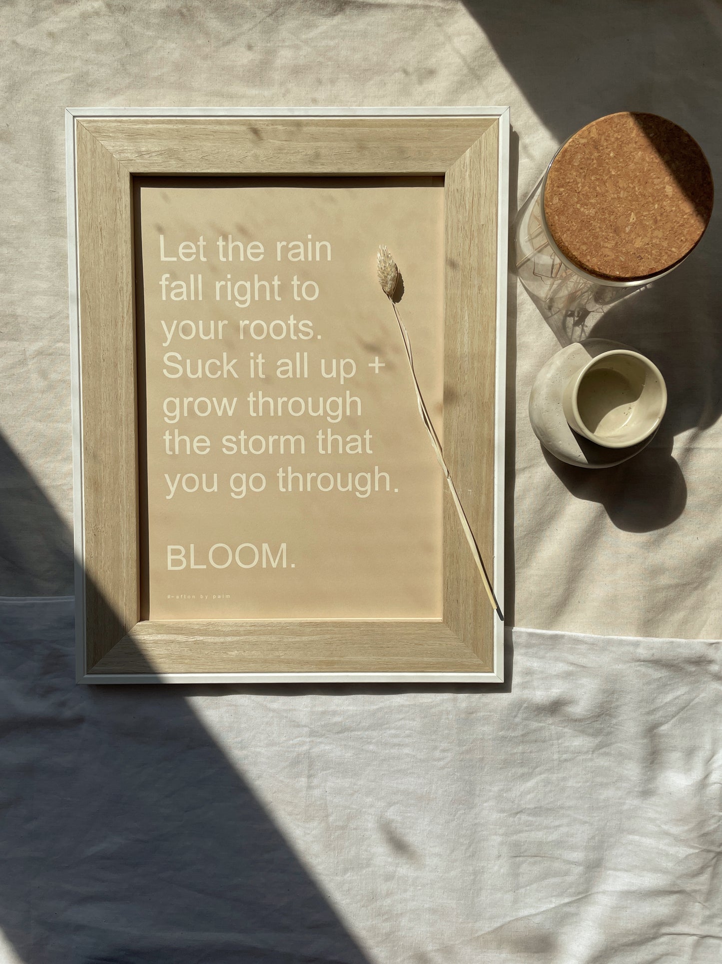 BLOOM A4 Unframed Quote Print