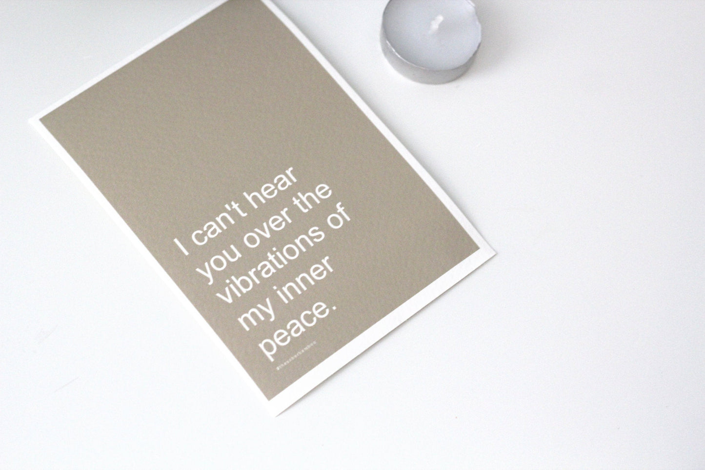 INNER PEACE Affirmation Card// A6 Yoga Quote