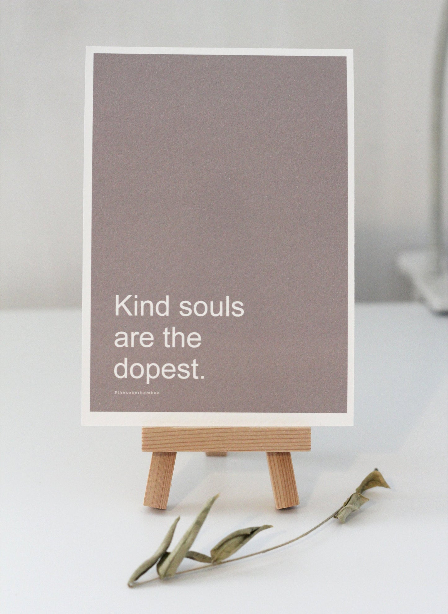 KIND SOULS Affirmation Card// A6 Motivational Quote