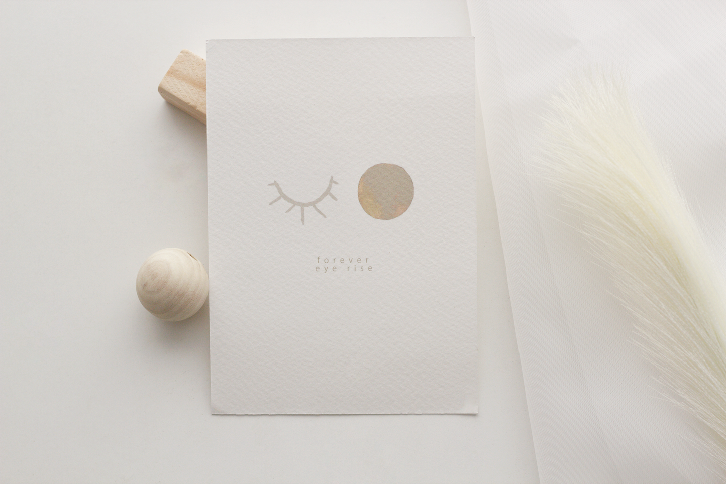 EYE RISE Affirmation Card// Wellbeing Quote