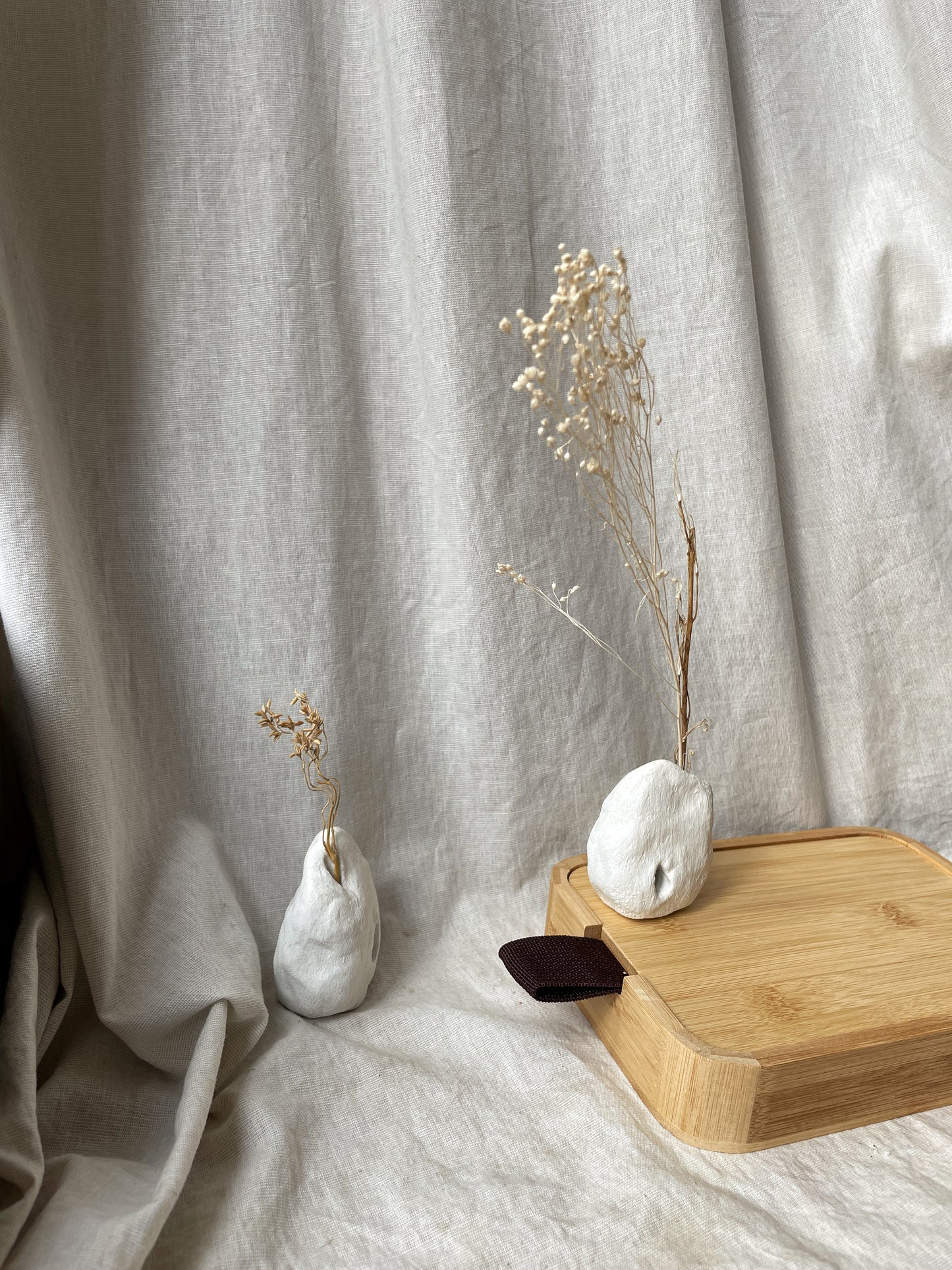 White Femme Vase ~ Mini Clay Vessel