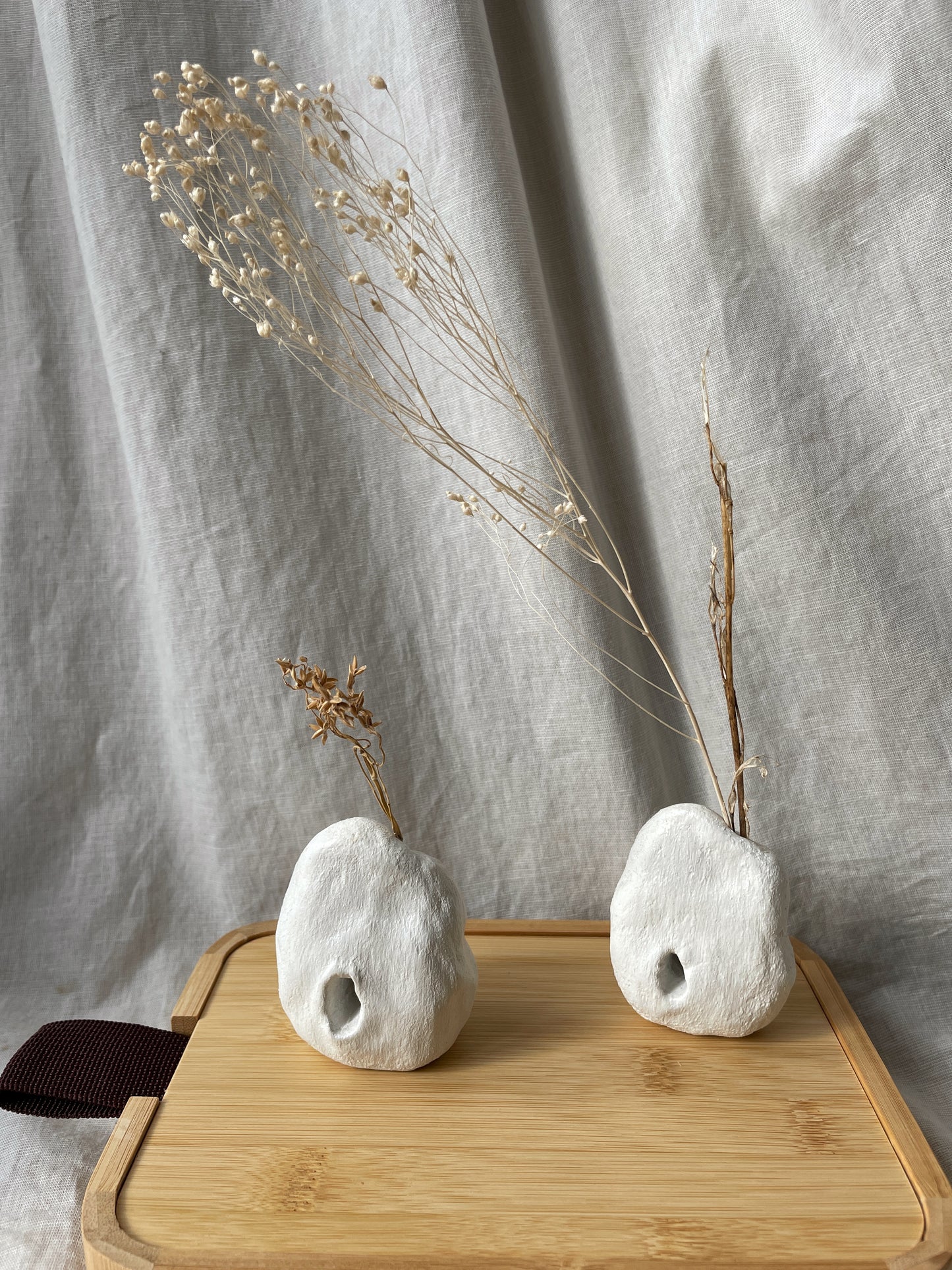 White Femme Vase ~ Mini Clay Vessel