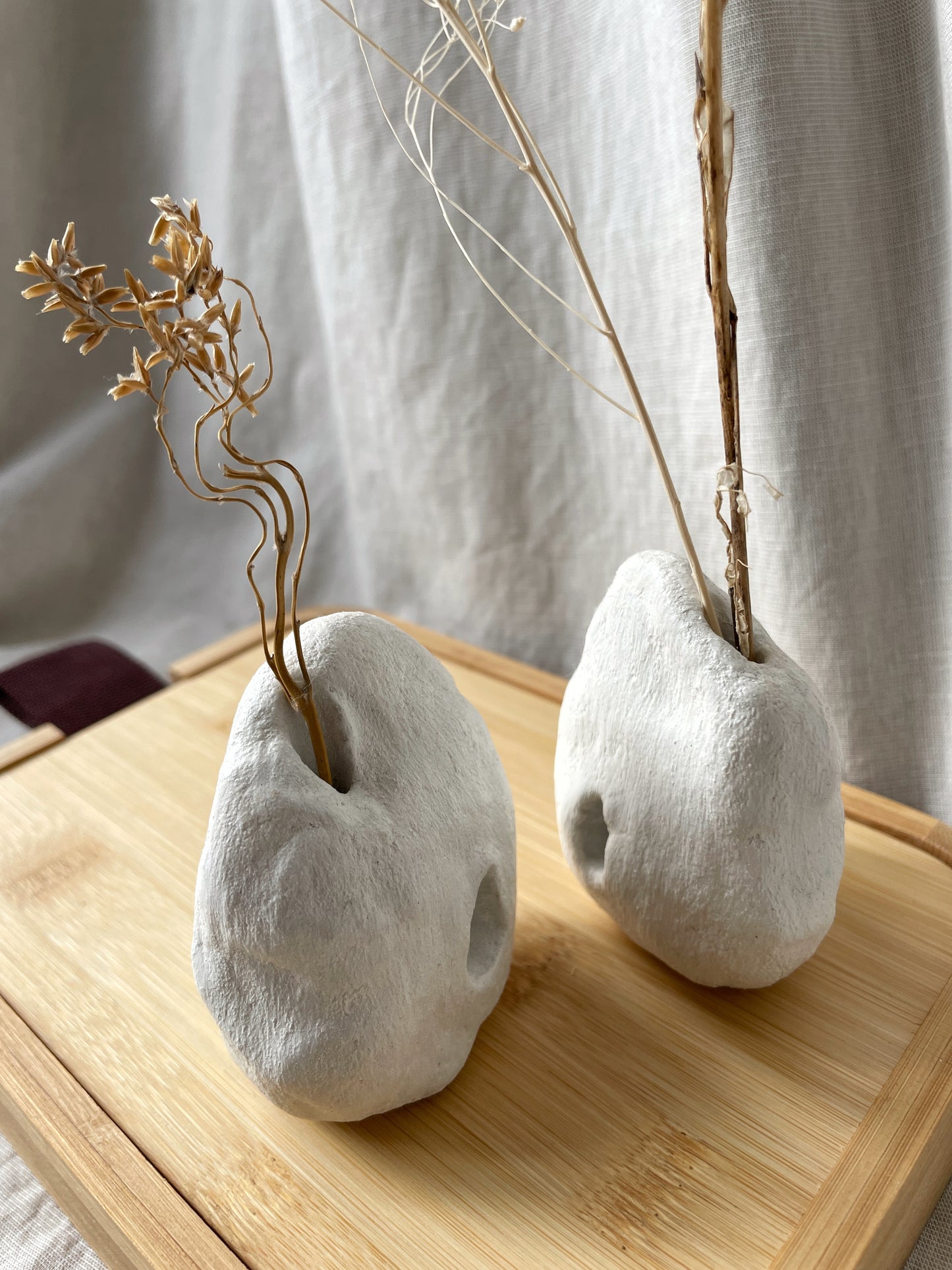 White Femme Vase ~ Mini Clay Vessel